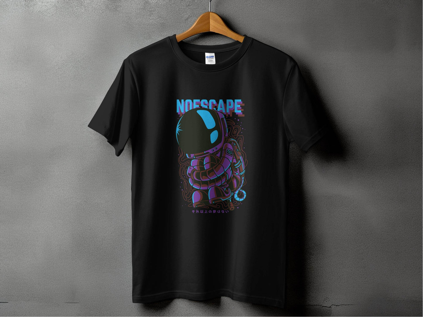 No Escape Spaceman Illustration Graphic T-Shirt - Design & Vybe