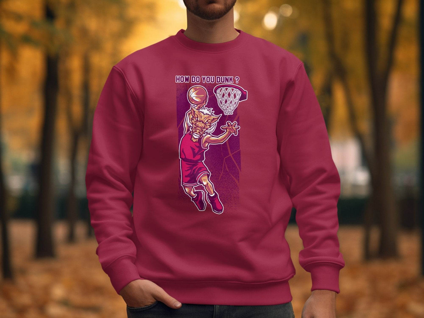 How Do You Dunk Basketball Graphic Sweater - Design & Vybe
