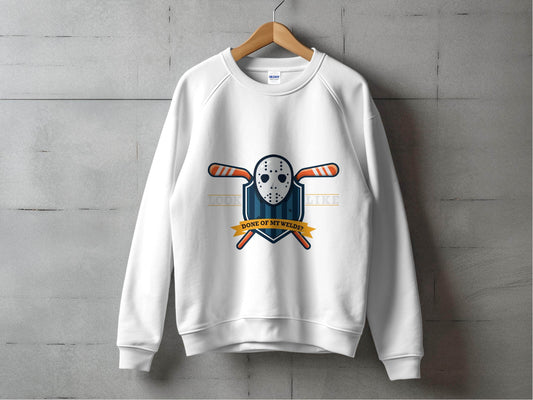 Iconic Mask Hockey Theme Look Alike Graphic Sweater - Design & Vybe