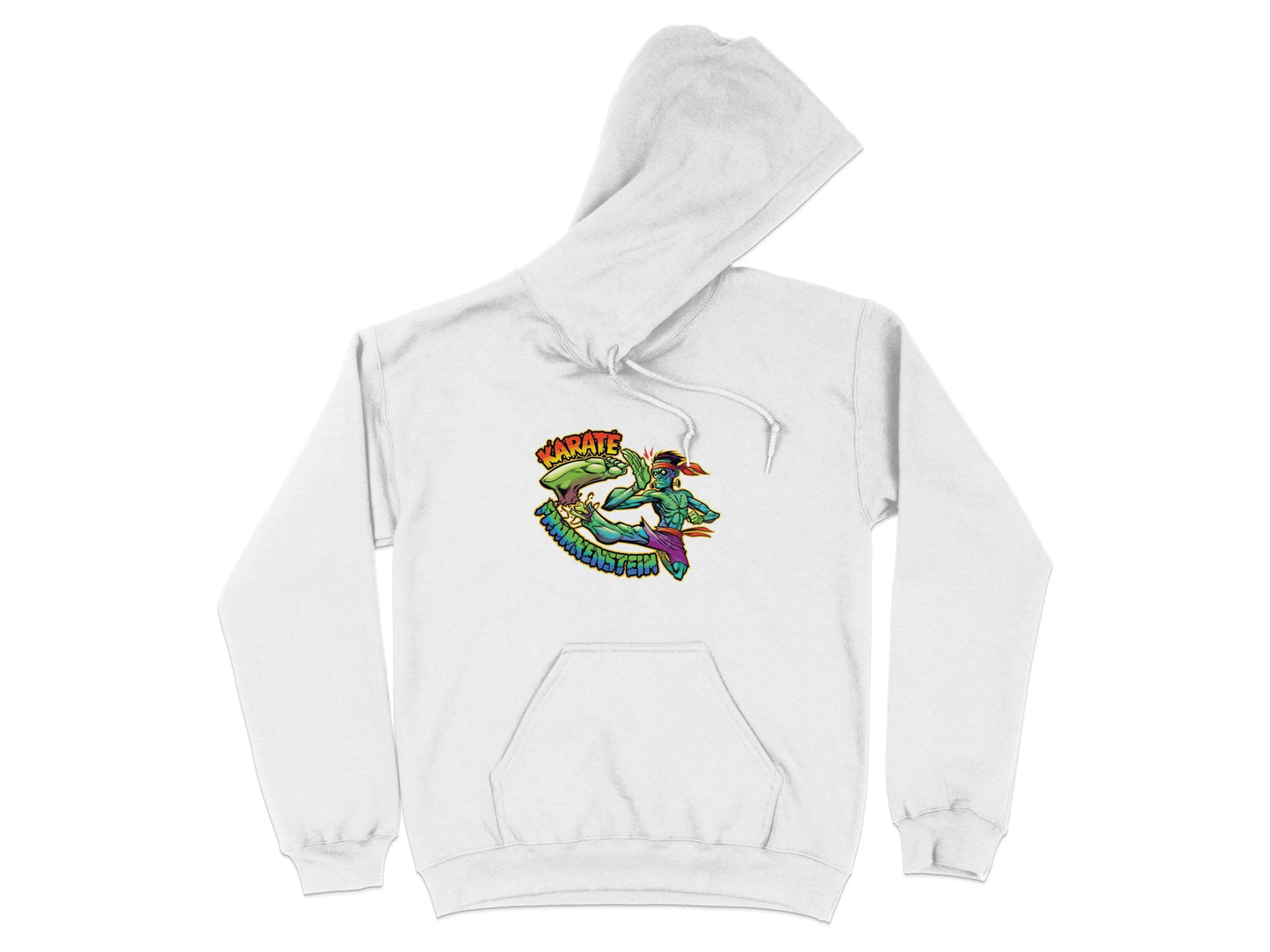 Karate Frankenstein Zombie Monster Funny Halloween Hoodie - Design & Vybe