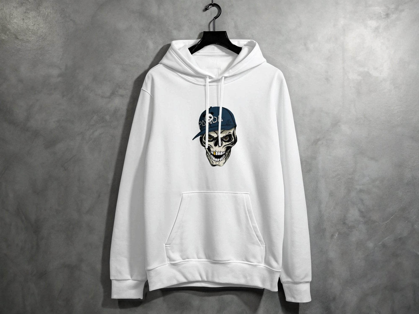 Grim Panda Skeleton on a Dark BaseBall Hat Artwork Hoodie - Design & Vybe