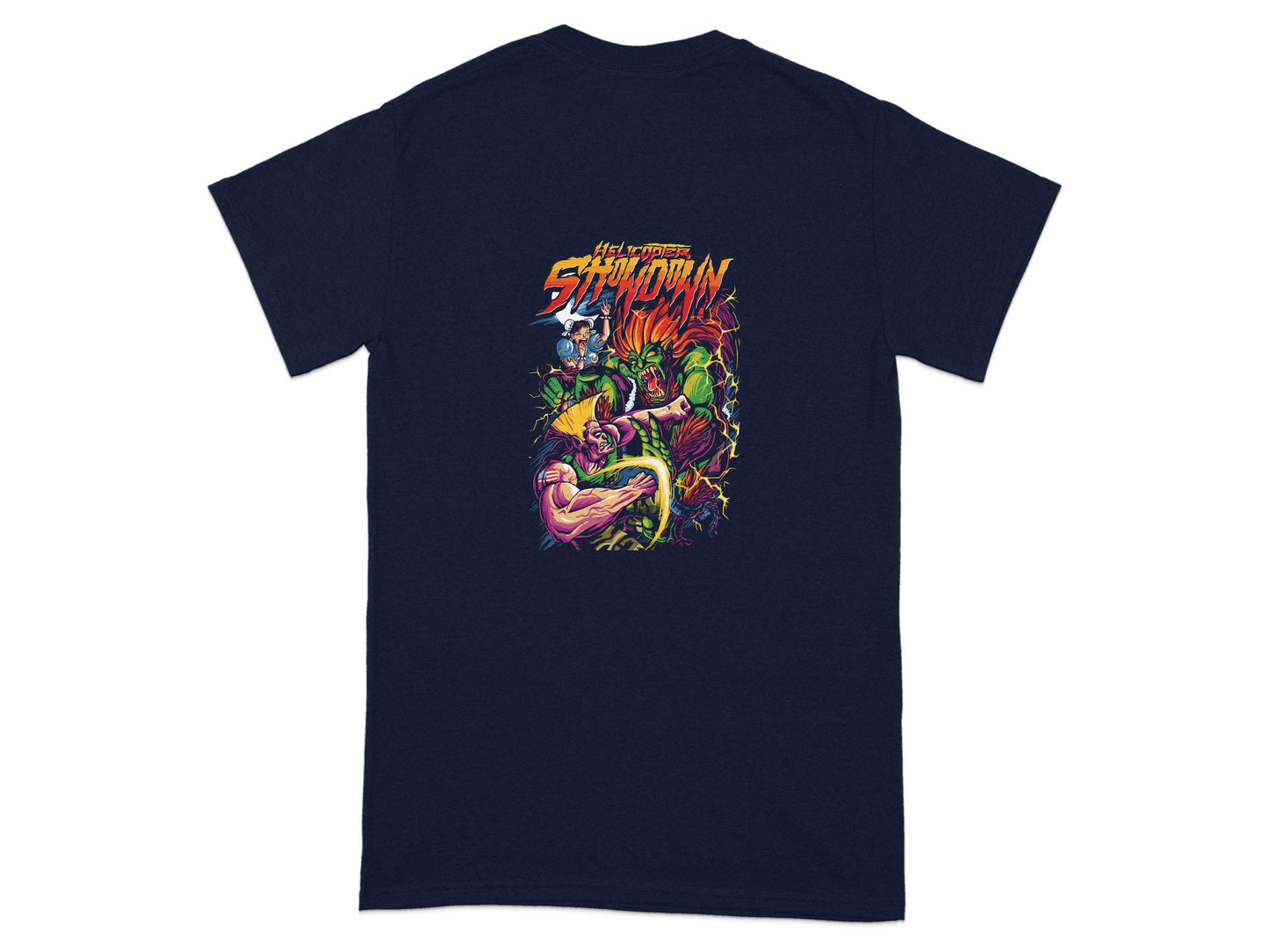 Helicopter Showdown Illustration Graphic Print Style T-Shirt - Design & Vybe