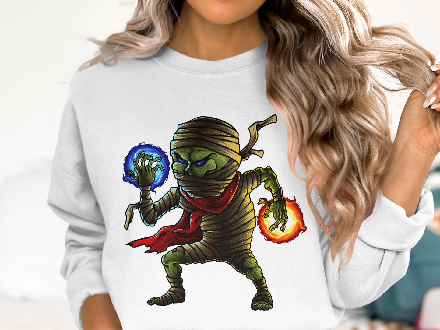 Mummy Monster Sweatshirt Fantasy Creature Design product type