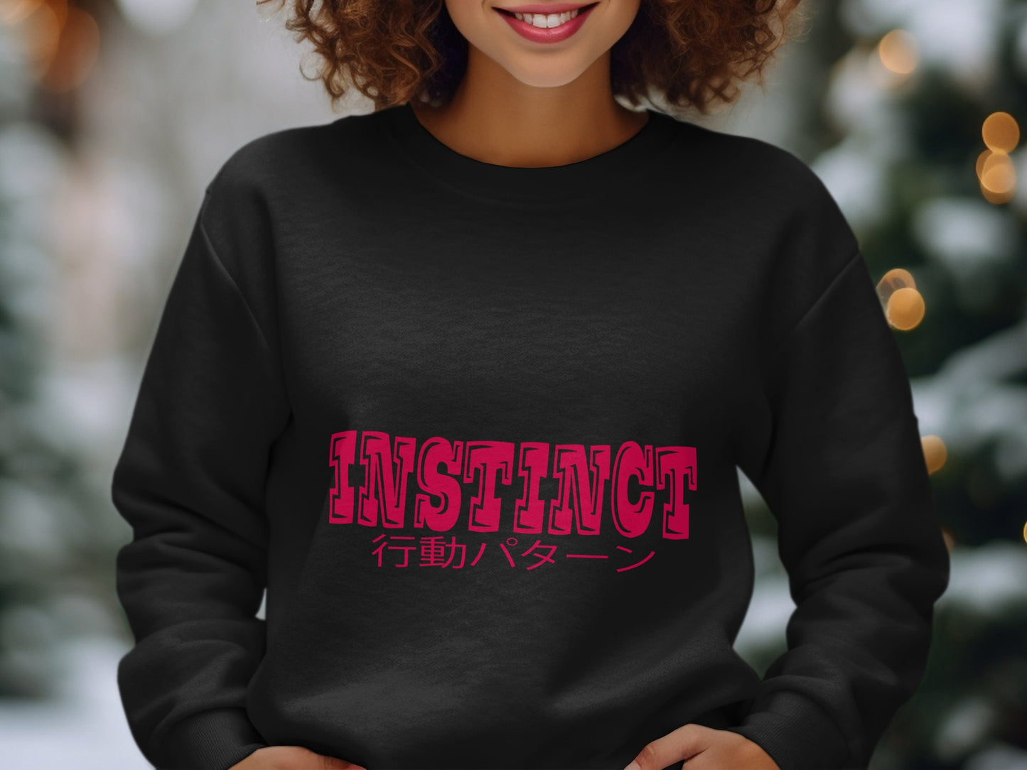 Instinct Graphic Sweatshirt Trendy Winter Fashion product