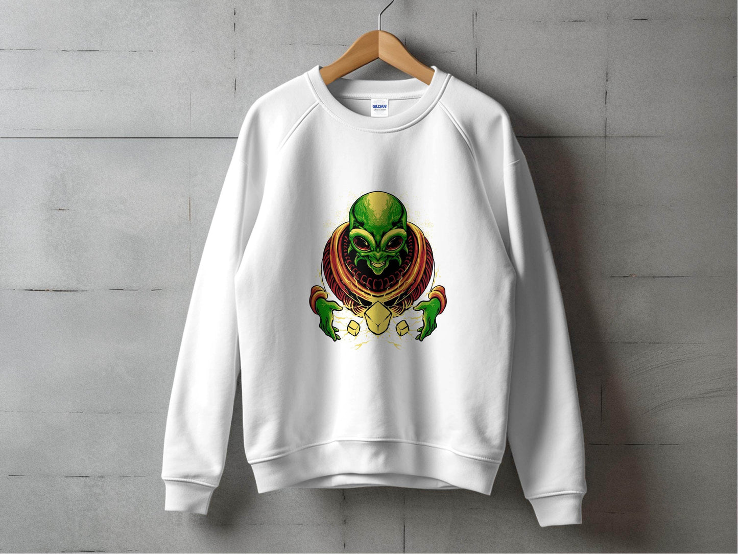 Galactic Alien Fantasy Art Long Sleeve Sweater - Design & Vybe