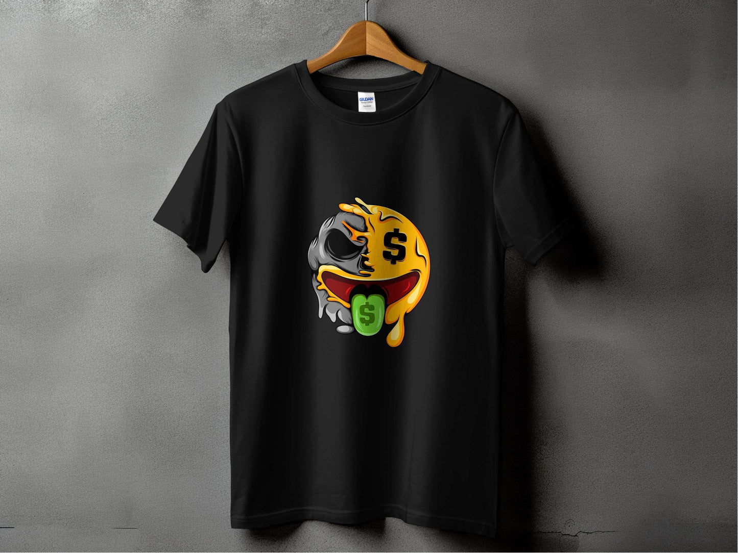 Melting Money Emoji Graphic Image For Mens Womens T-Shirt - Design & Vybe