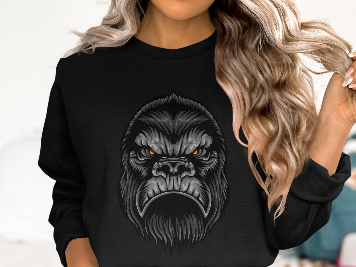 Intense Gorilla Graphic Sweatshirt Bold Style product