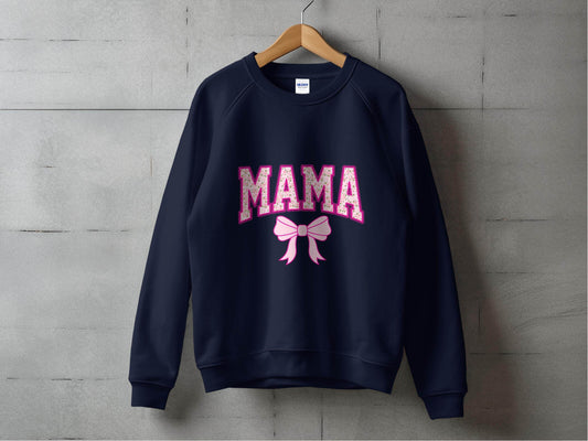 Floral Mama With Bow Graphic Design For Moms Sweater - Design & Vybe