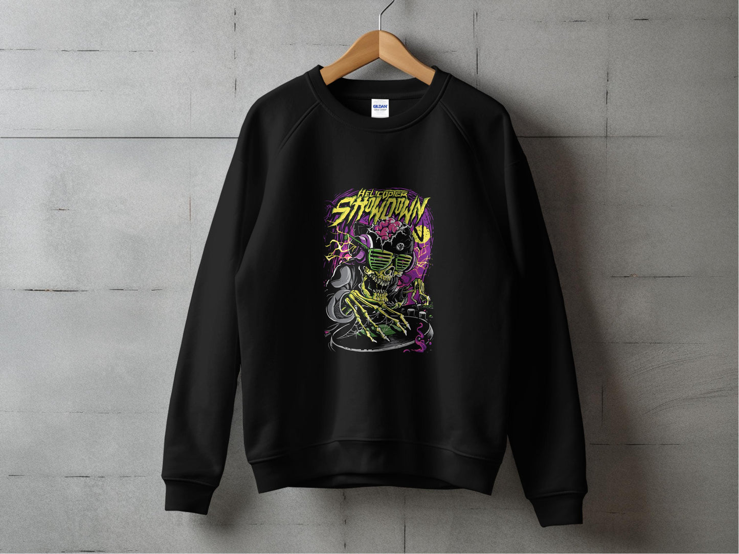 Halloween Showdown Black Graphic Sweatshirt product type