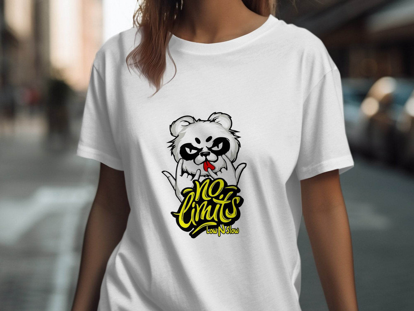 No Limits with Cool Panda Low N Slow Graphic T-Shirt - Design & Vybe