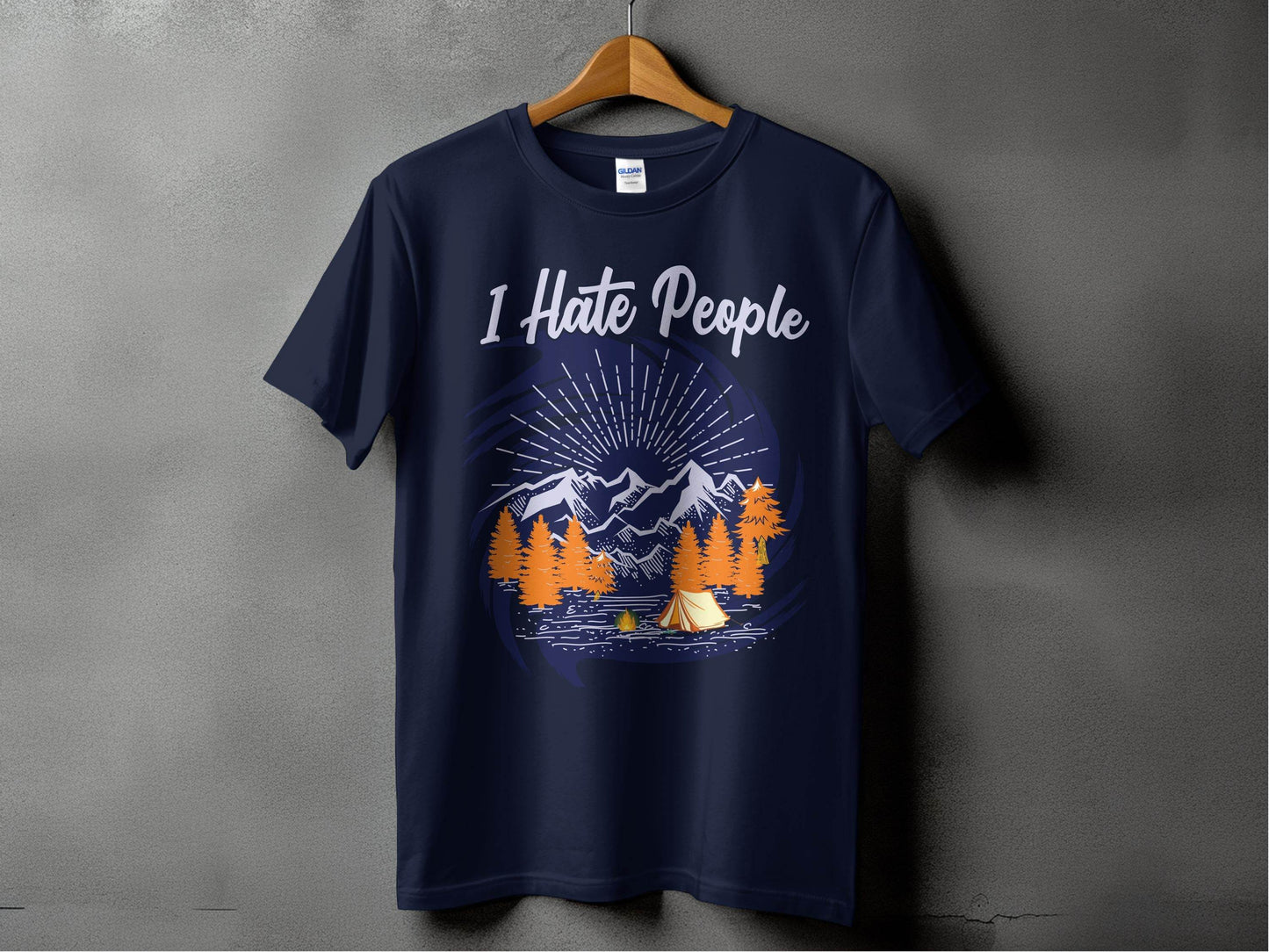 Outdoor Camping Design I Hate People Graphic T-Shirt - Design & Vybe