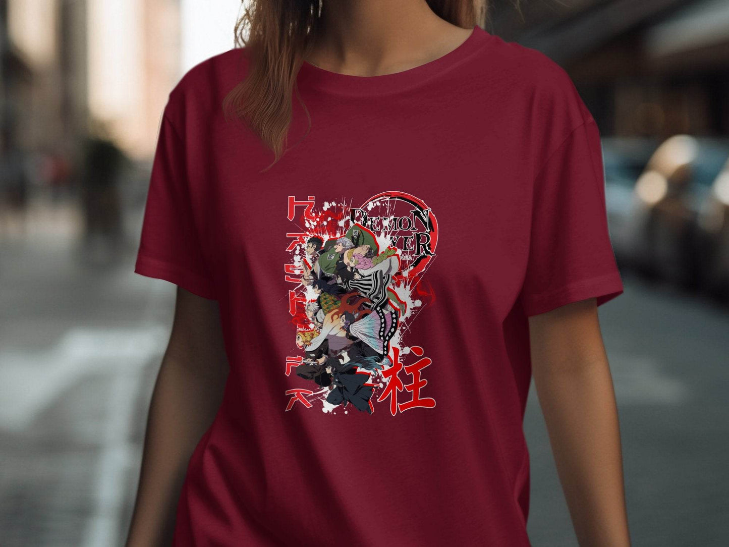 Demon Slayer Pillars Anime Graphic Novelty Design T-Shirt - Design & Vybe