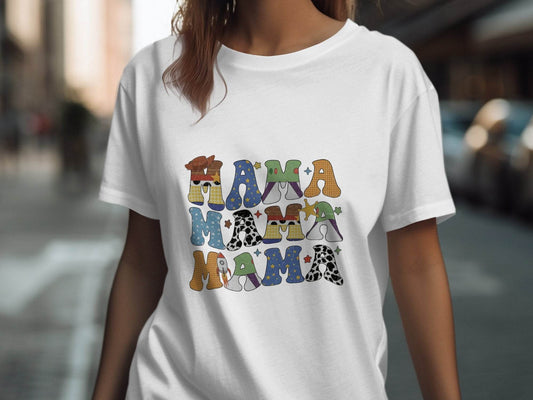 Colorful Mama Letters Cute Family Mama Life T-Shirt - Design & Vybe