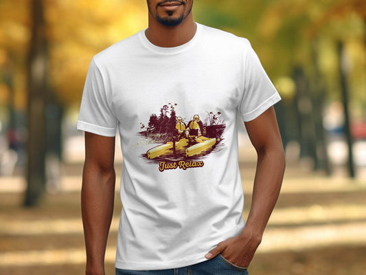 Just Relax Nature Scene Graphic T-Shirt - Design & Vybe