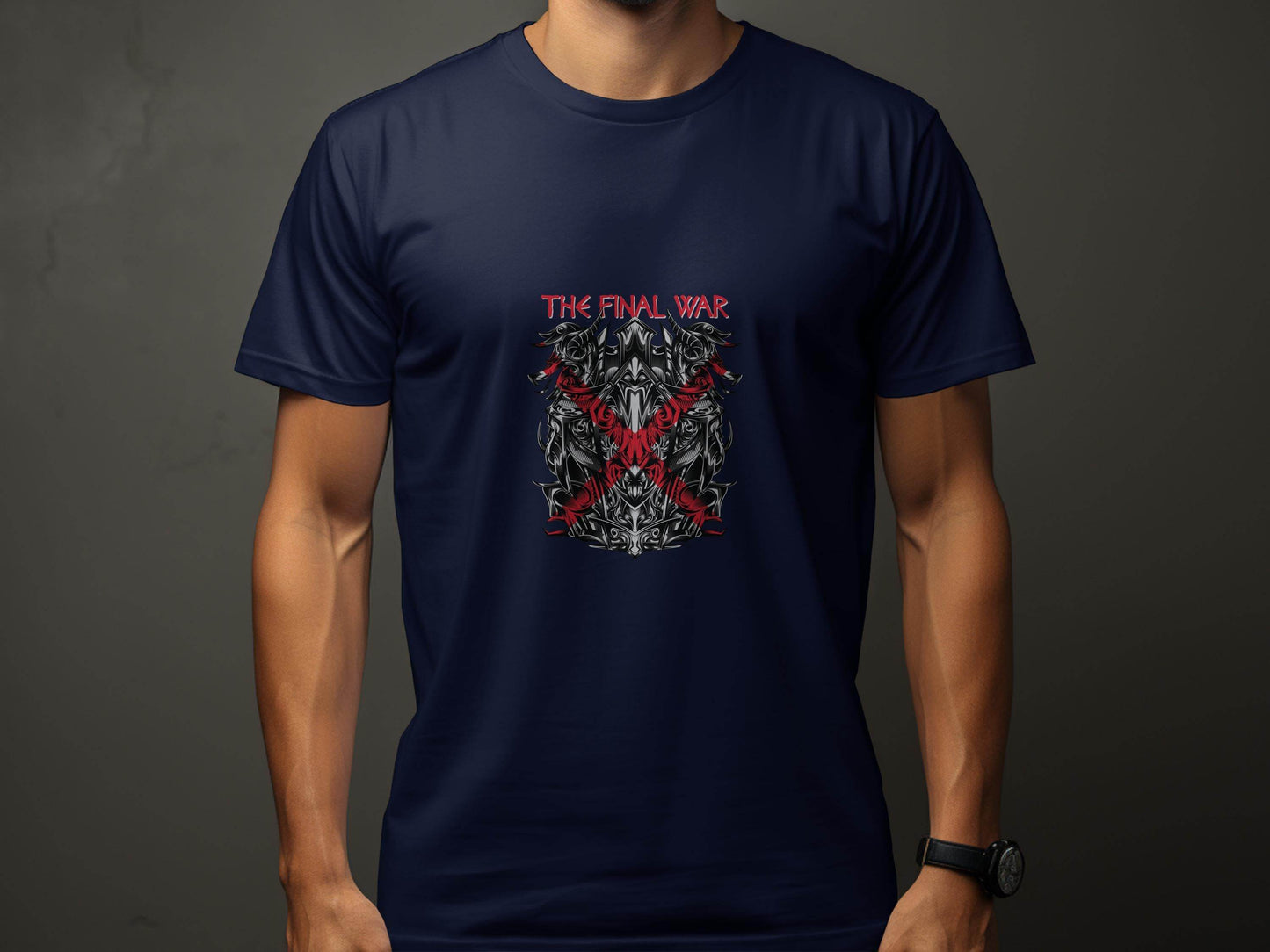 The Final War Dragon Design Graphic Print T-Shirt - Design & Vybe