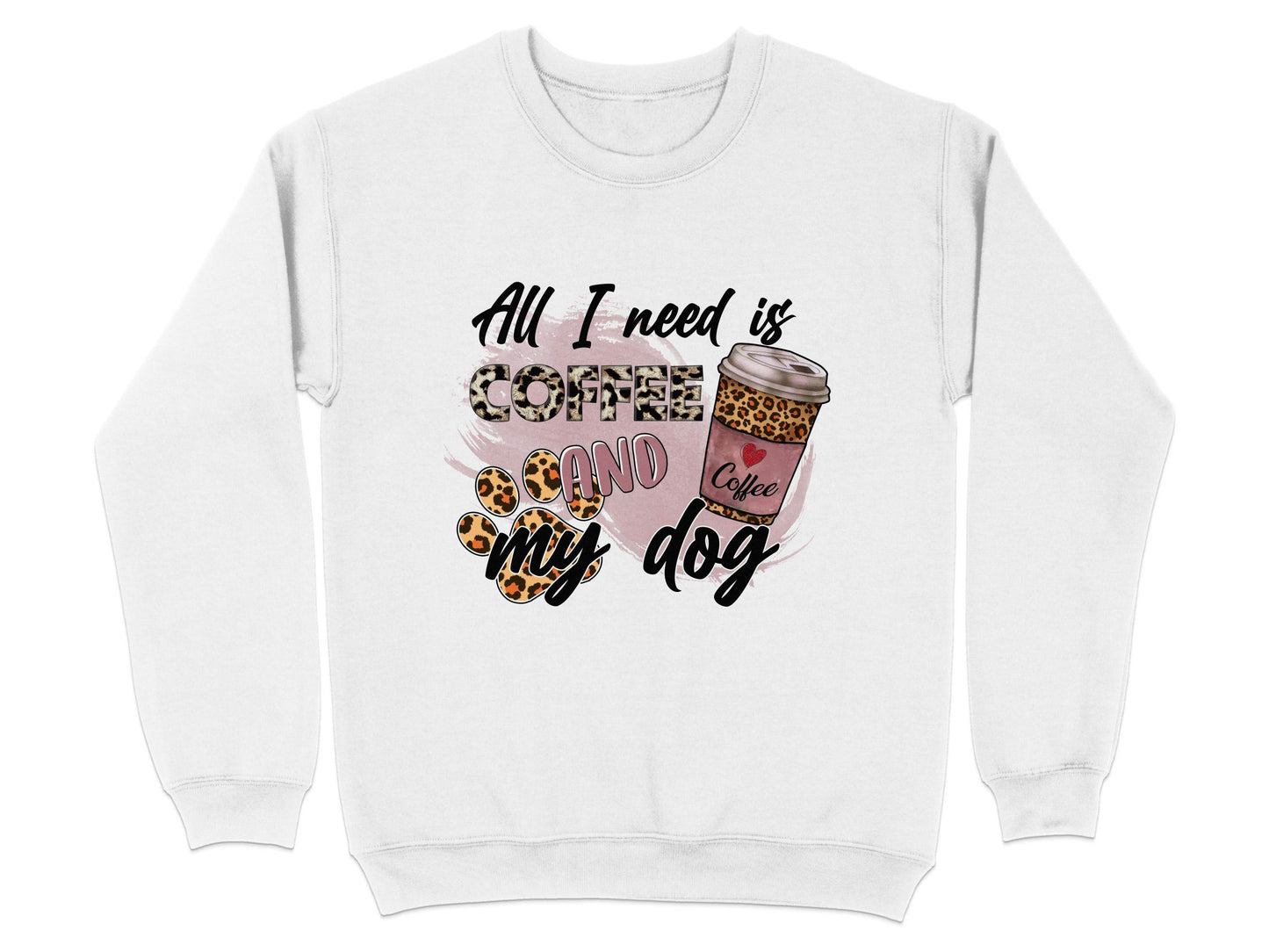All I Need Is Coffee And My Dog Lovely Coffee Sweater - Design & Vybe