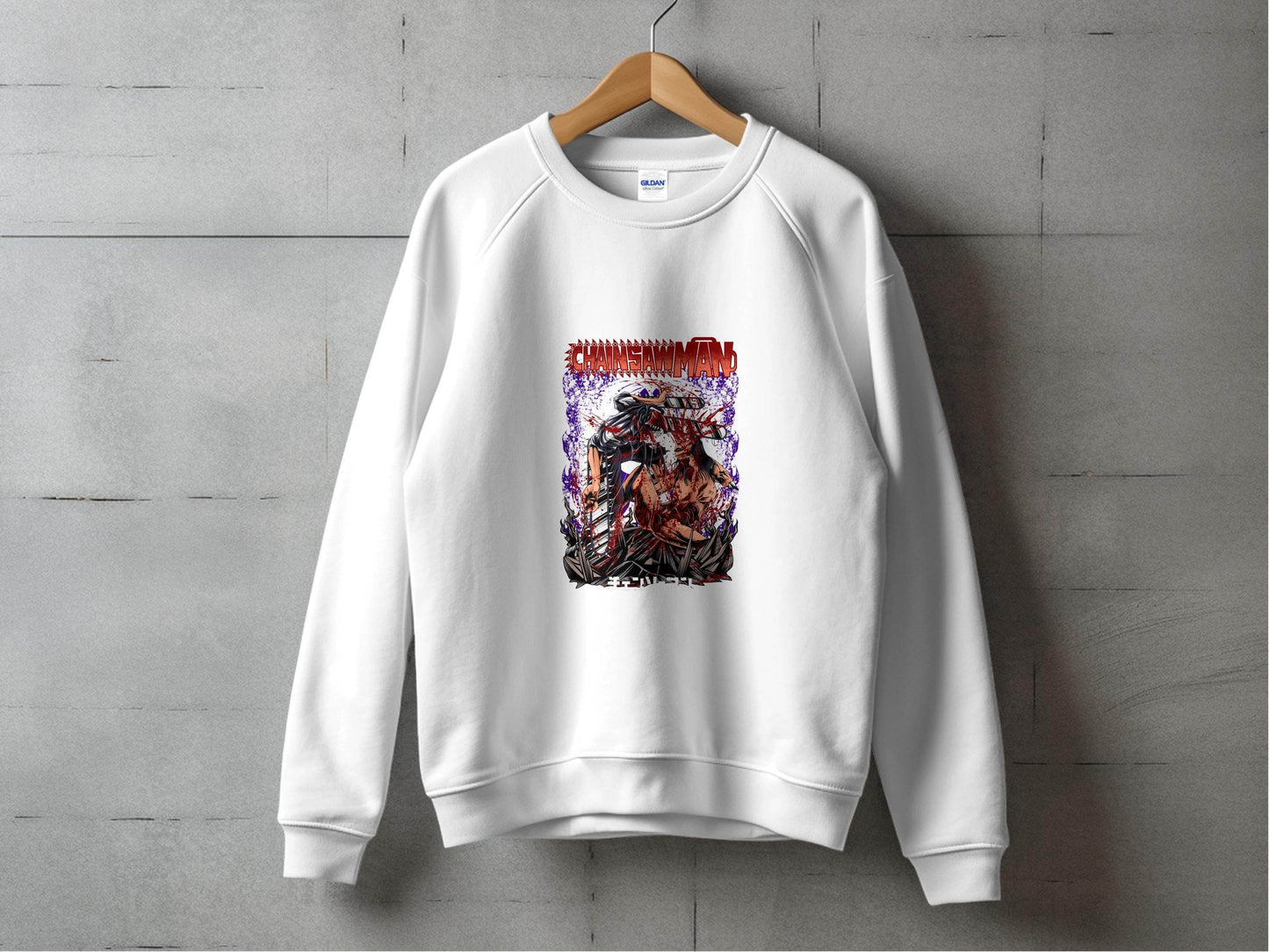 Chainsaw Man Intense Battle Graphic Anime Inspired Sweater - Design & Vybe