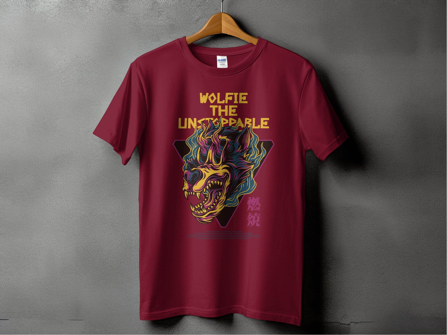 Wolfie The Unstoppable Graphic Design Cool T-Shirt - Design & Vybe