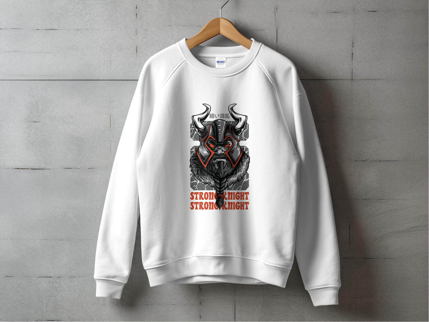 Strong Knight Samurai Graphic Funny Art Style Sweater - Design & Vybe