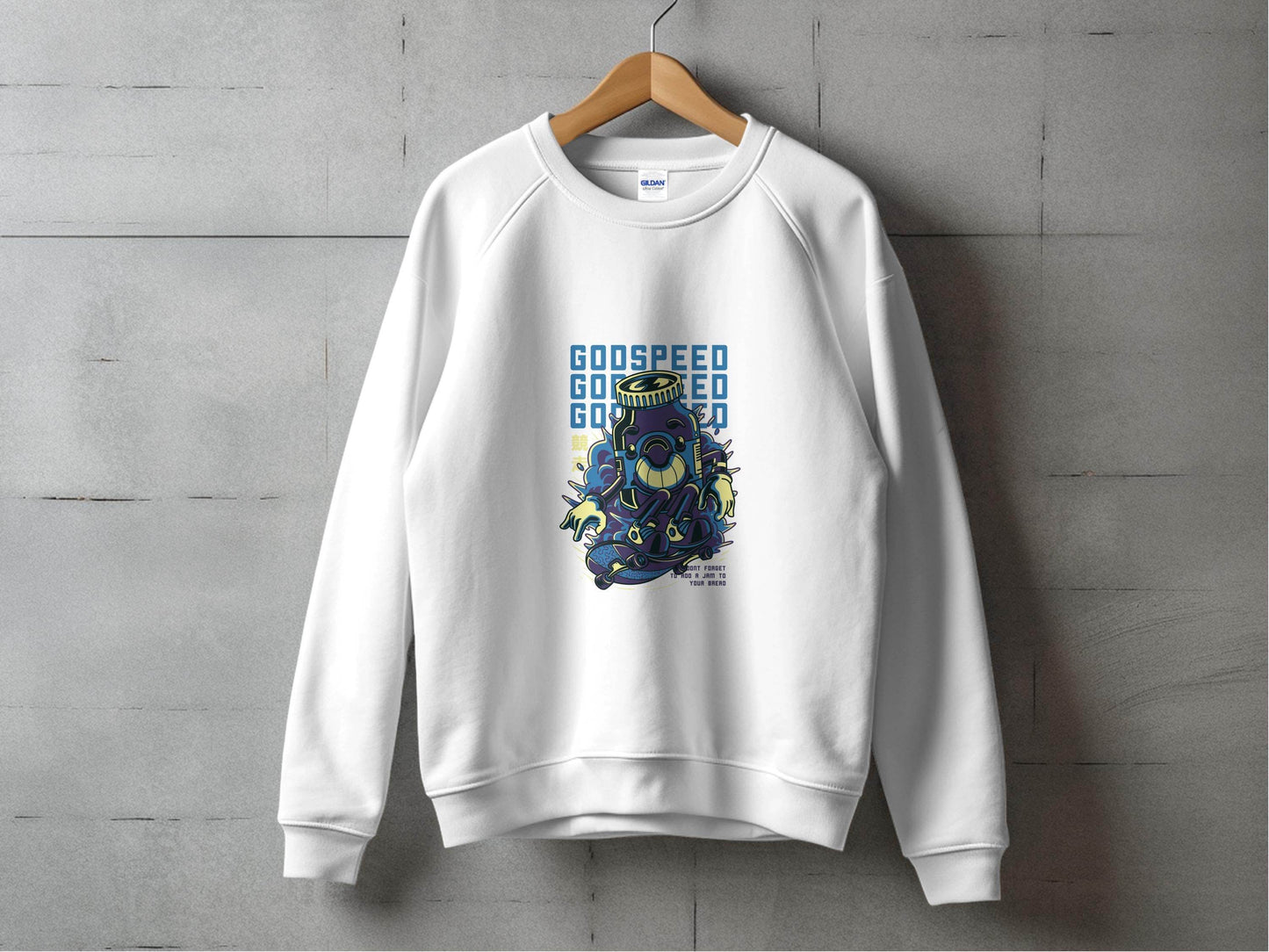 Godspeed Bottle With Skateboarding Graphic Hoodie - Design & Vybe