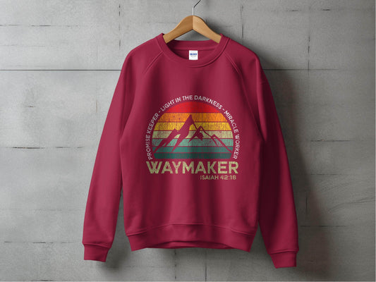 Waymaker Isaiah 42:16 Light In The Darkness Sweater - Design & Vybe