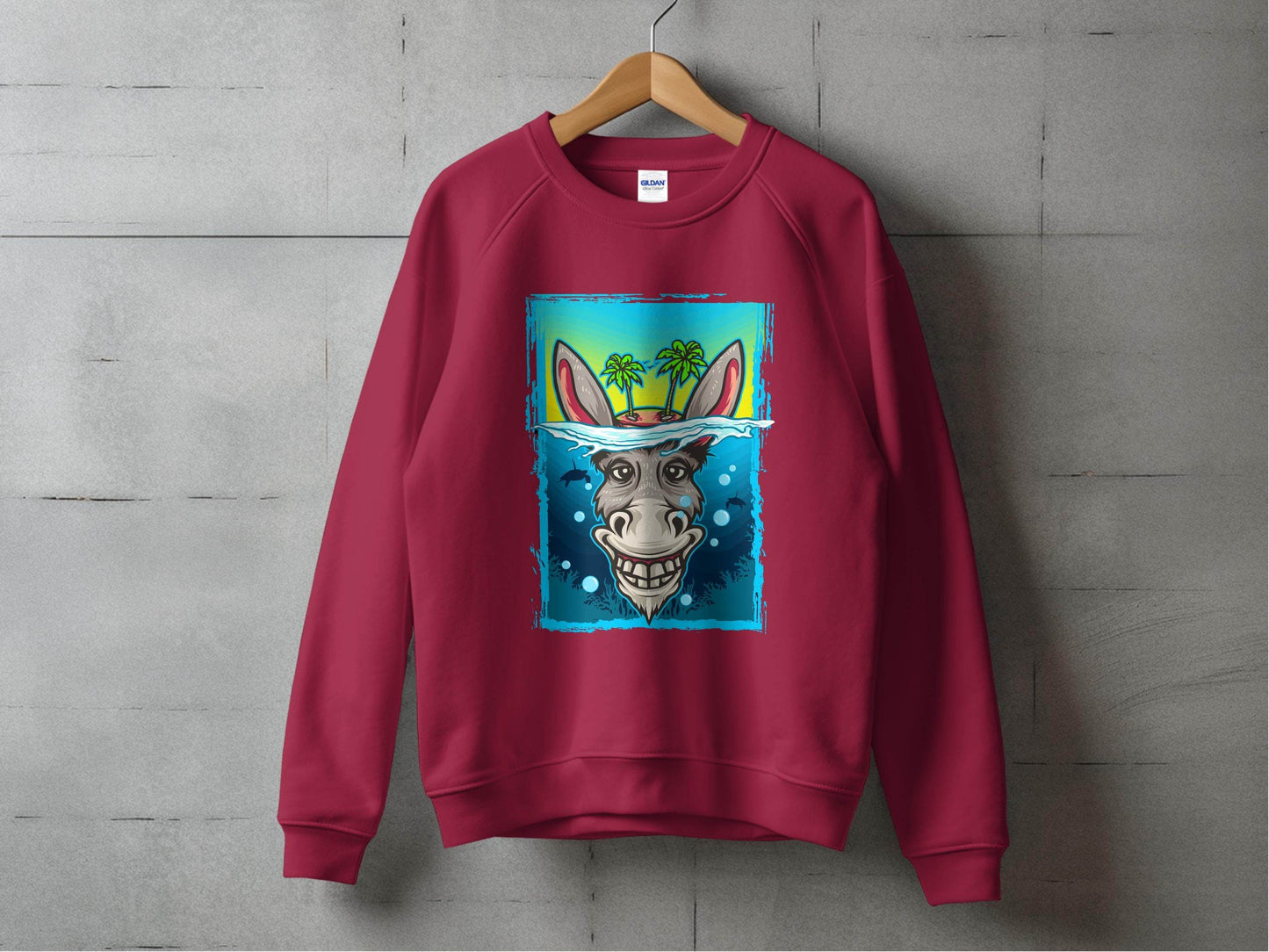 Fun Donkey Island Summer Vibes Graphic Sweater - Design & Vybe