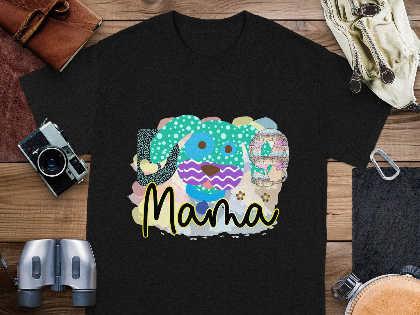 Dog Mama Colorful Graphic Design Great Gift Idea T-Shirt - Design & Vybe