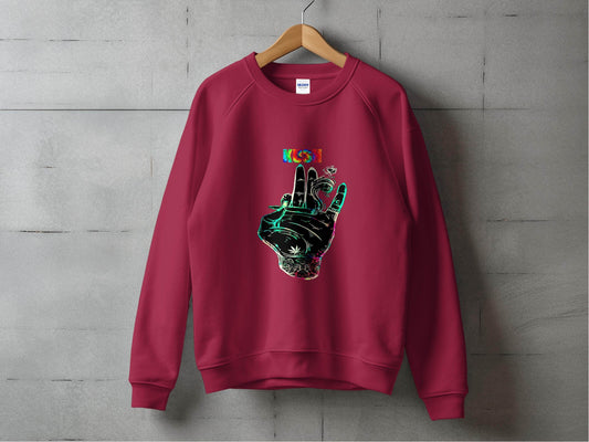 Kush Hand Artwork Style Graphic Design Unisex Hoodie - Design & Vybe