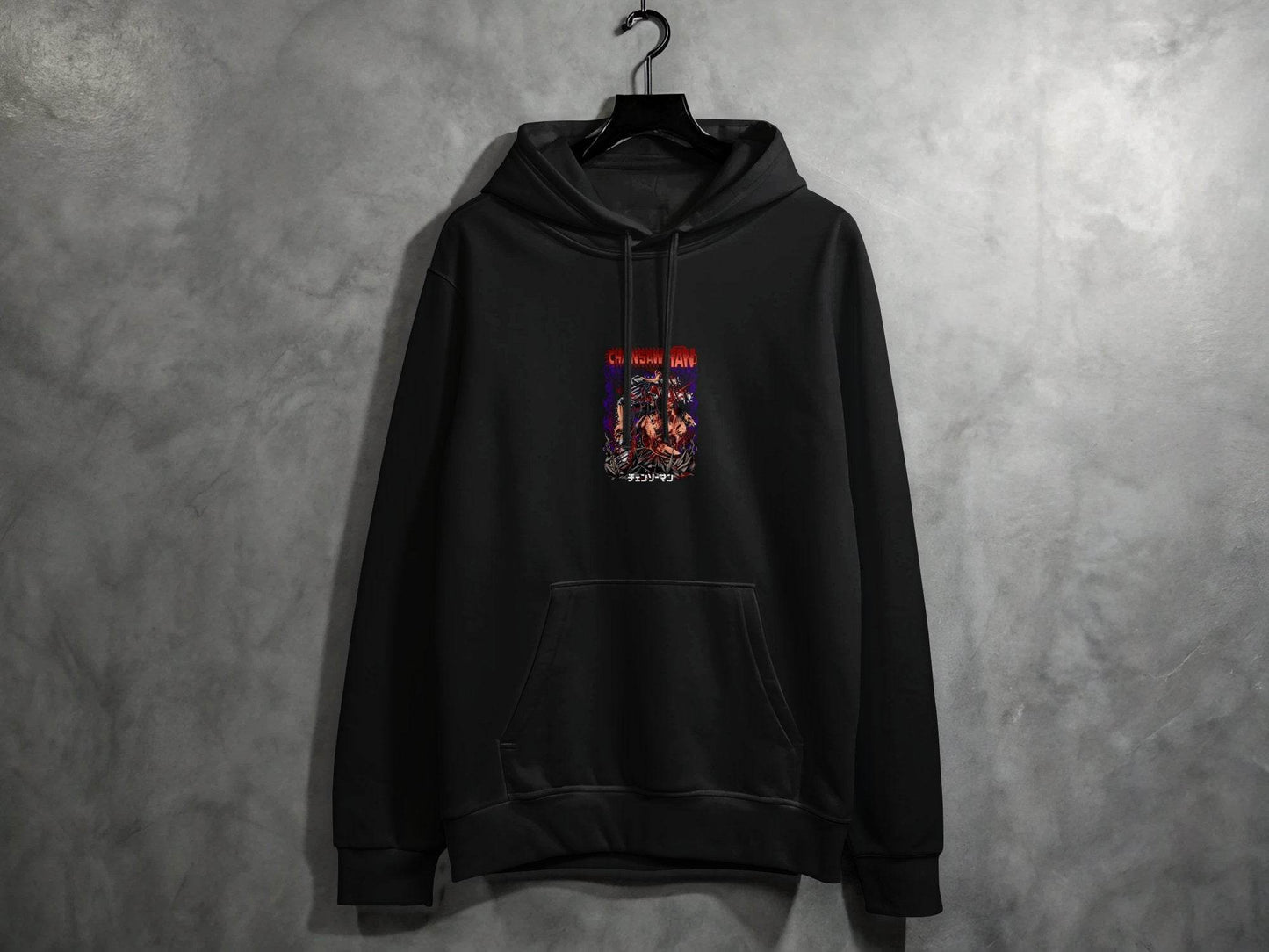 Chainsaw Man Intense Battle Graphic Anime Inspired Hoodie - Design & Vybe