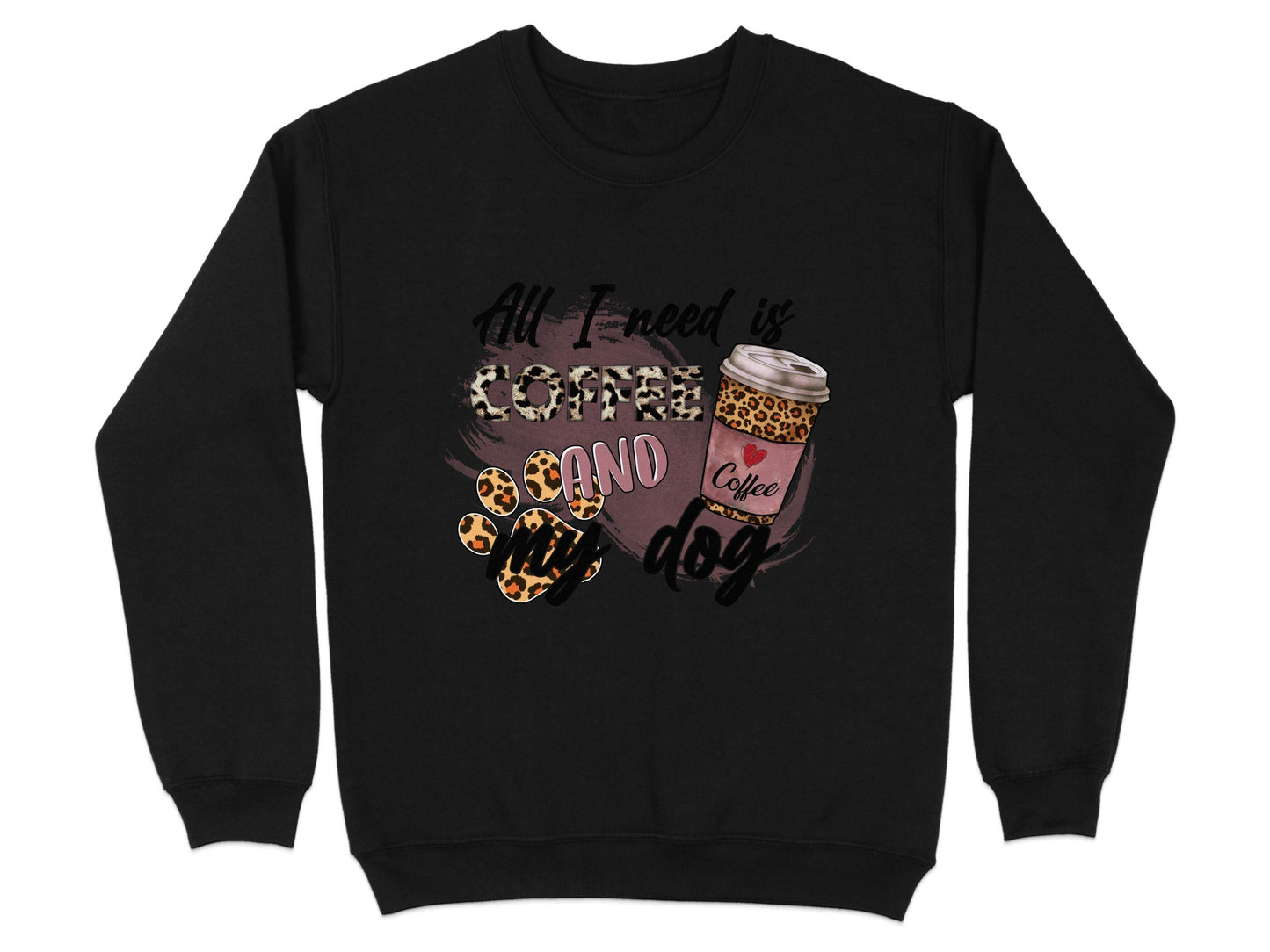 All I Need Is Coffee And My Dog Lovely Coffee Sweater - Design & Vybe