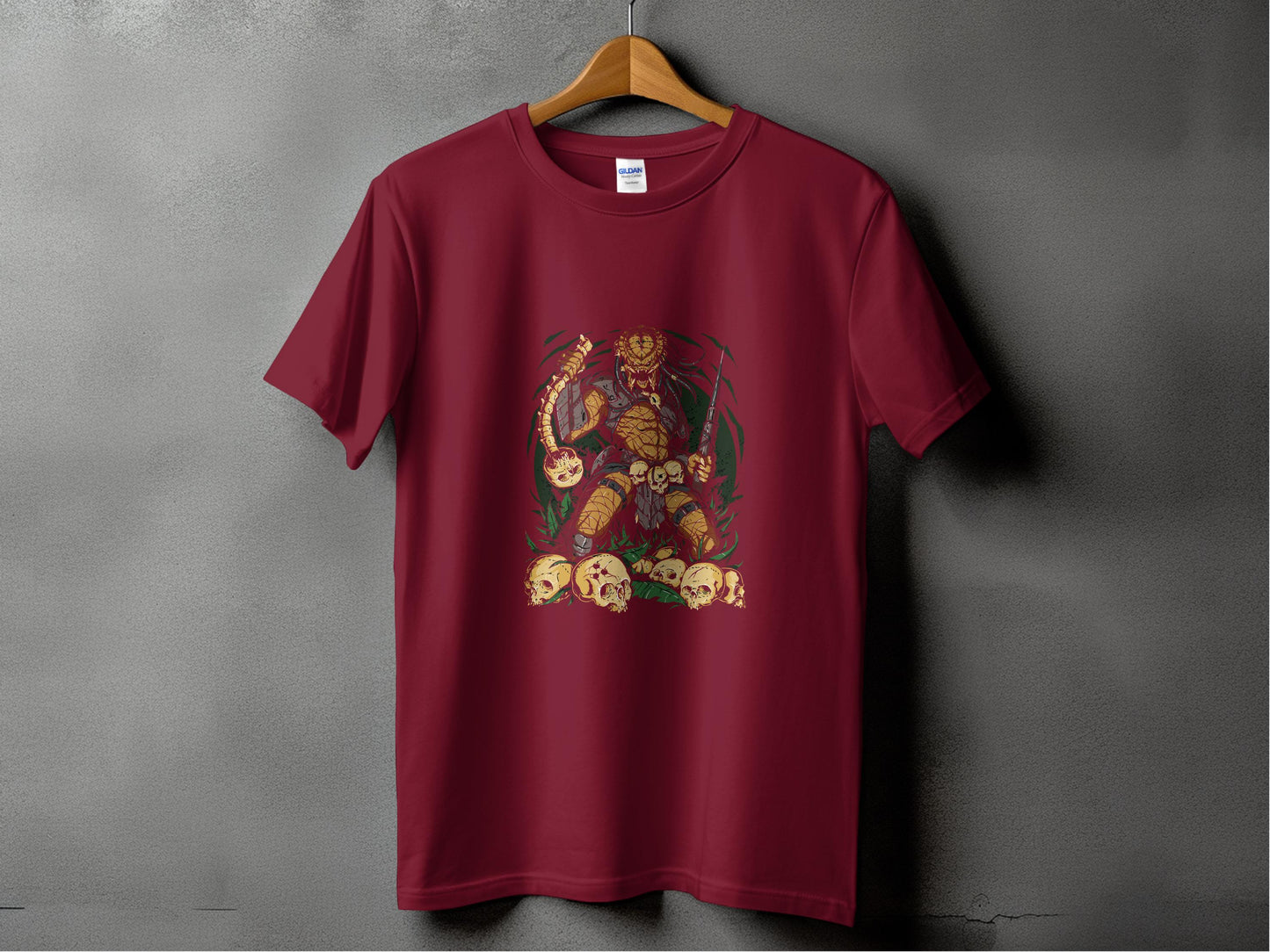 Fearless Warrior With Skull Accents T-shirt Product