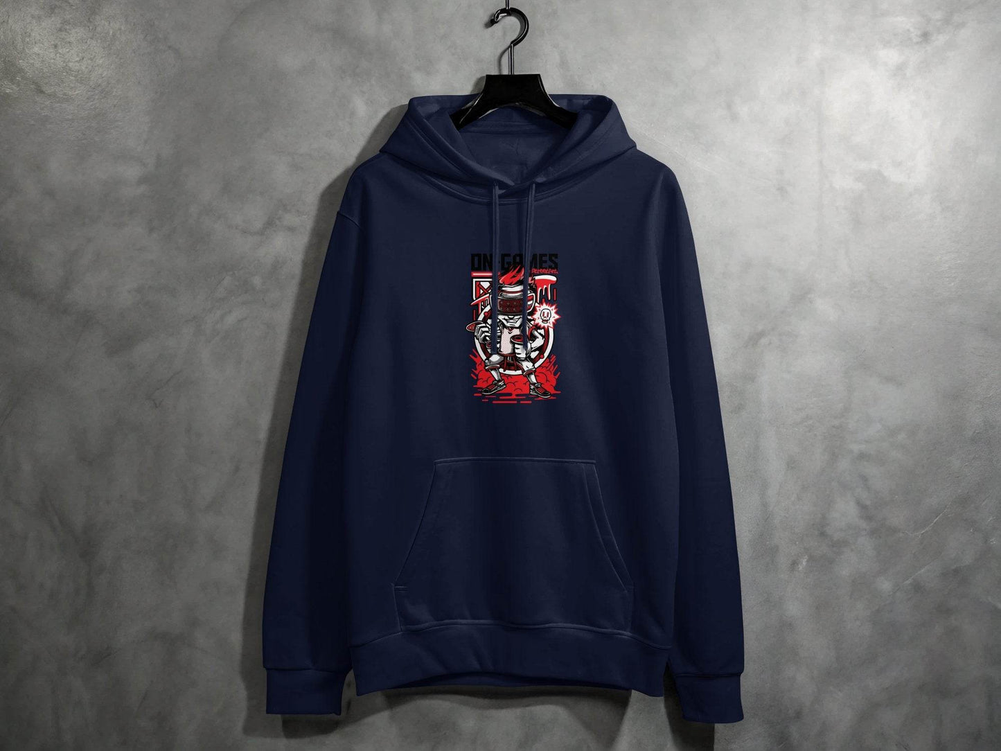On Games Vr Gaming Schoolart Skull Graphic Design Hoodie - Design & Vybe
