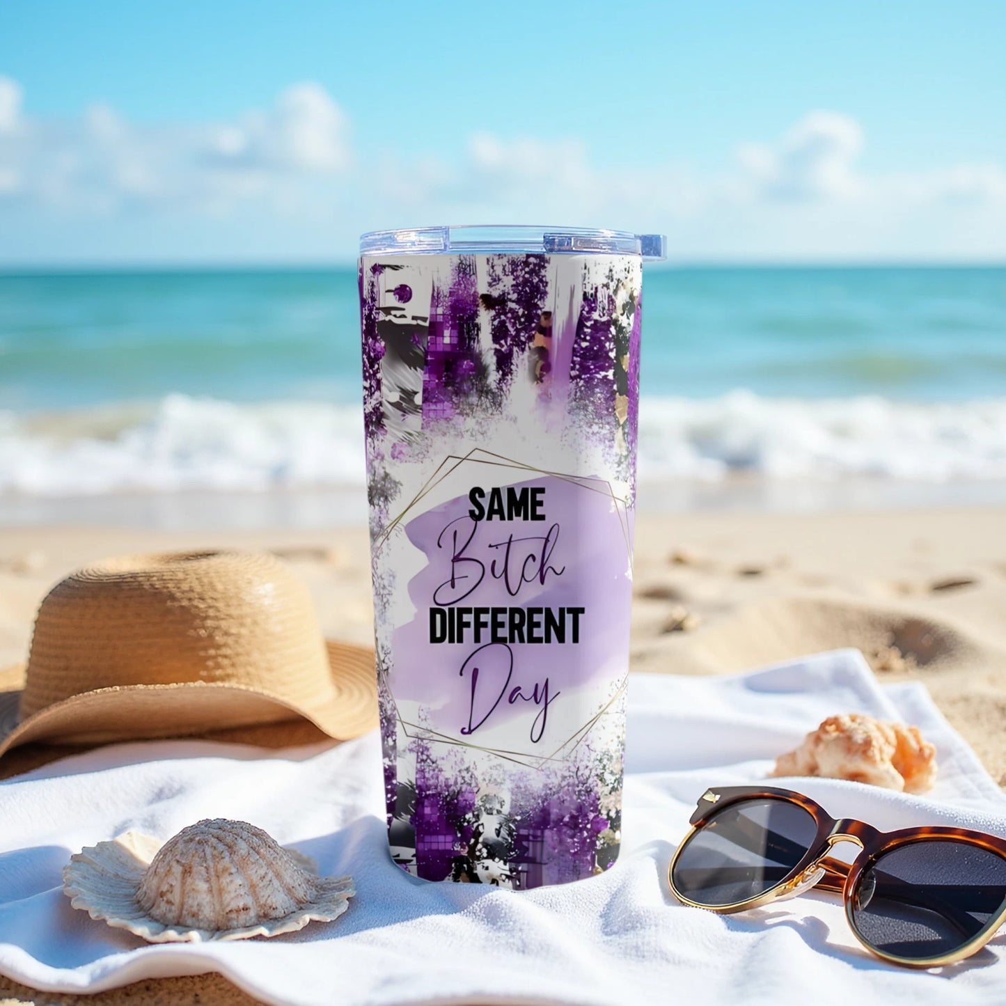 Same B*tch Different Day Purple Ombre Tumbler product