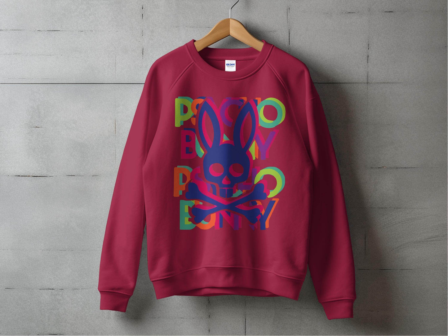 Bold and Colorful Design with Rabbit Skull Sweater - Design & Vybe