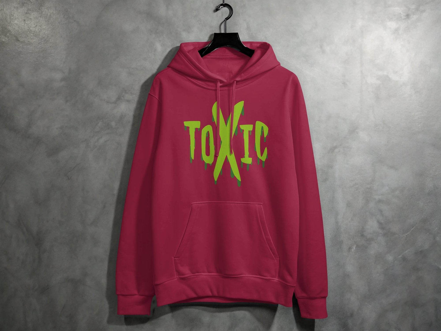 Unique Graphic Toxic Green Dripping Graffiti Text Design Hoodie - Design & Vybe