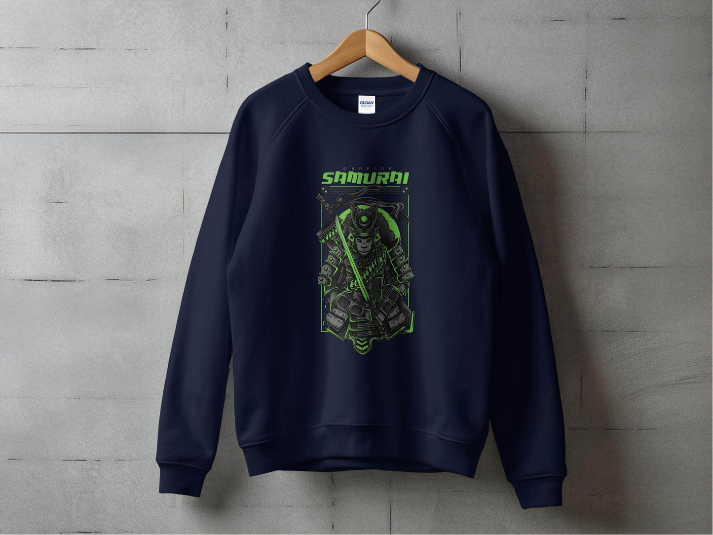 Warrior Lion Samurai Design Graphic Art Sweater - Design & Vybe