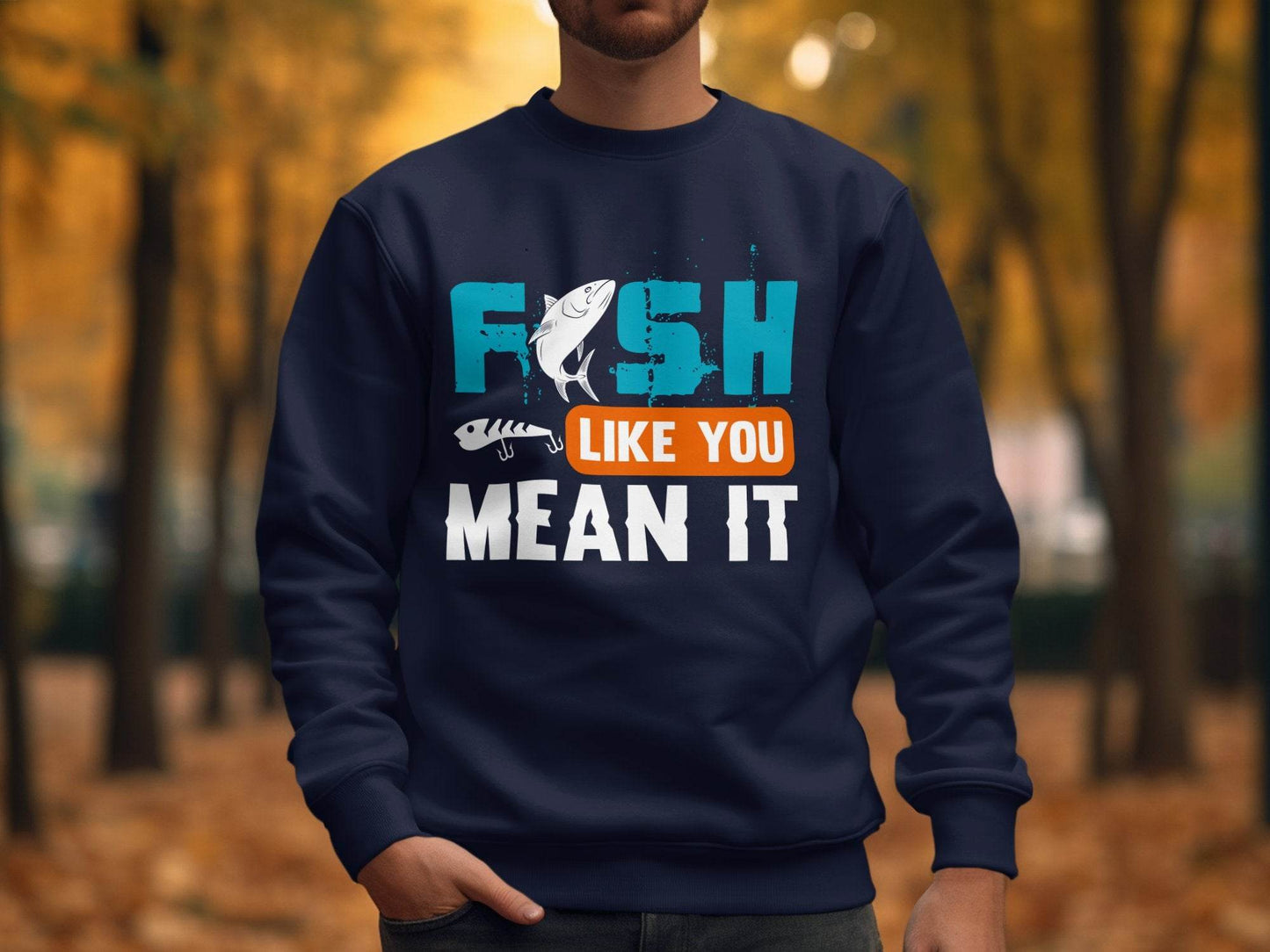 Funky Fish Like You Meant It Graphic Sweater - Design & Vybe