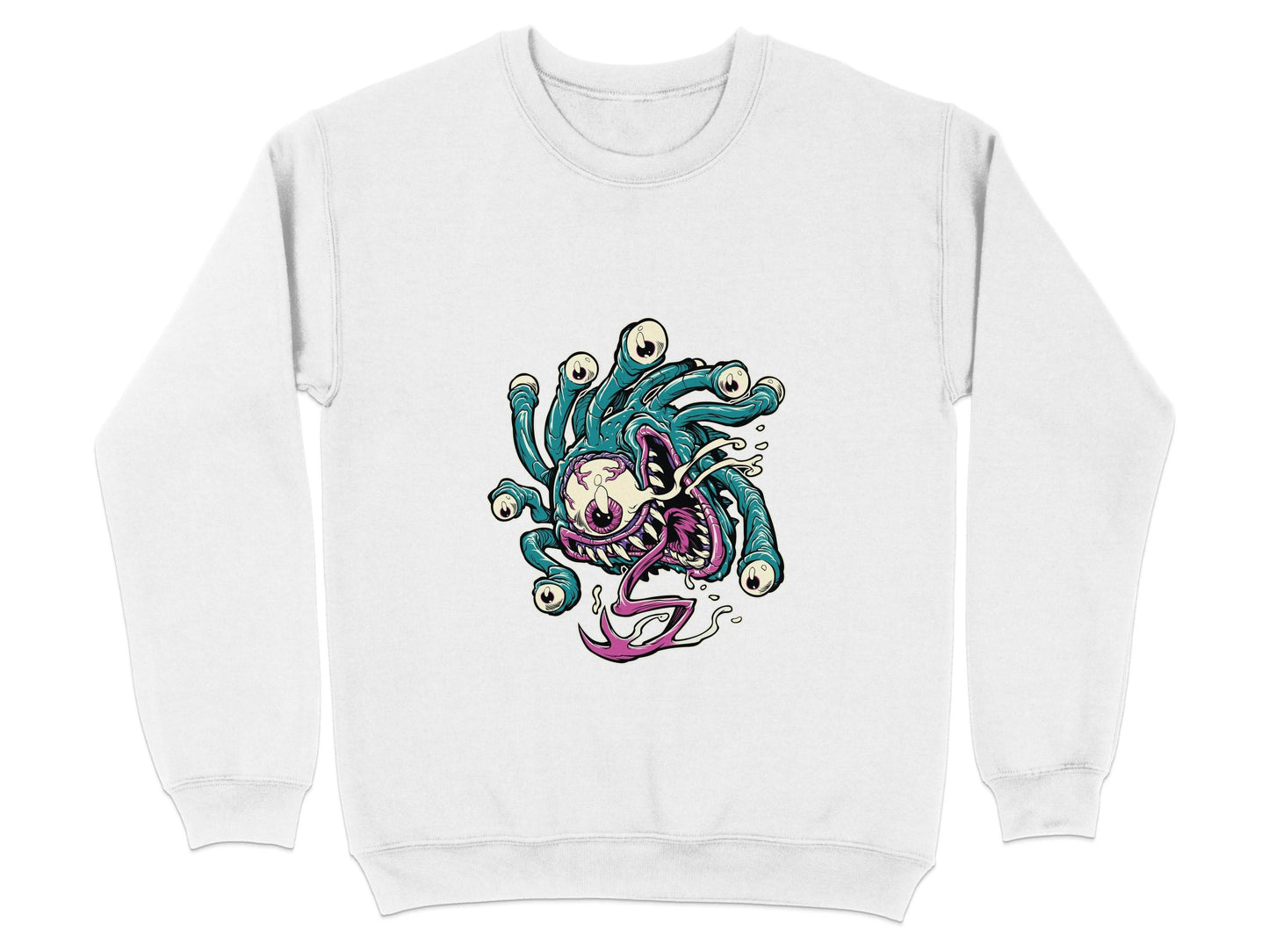 Eye Monster Colorful Fantasy Illustration Graphic Sweater - Design & Vybe