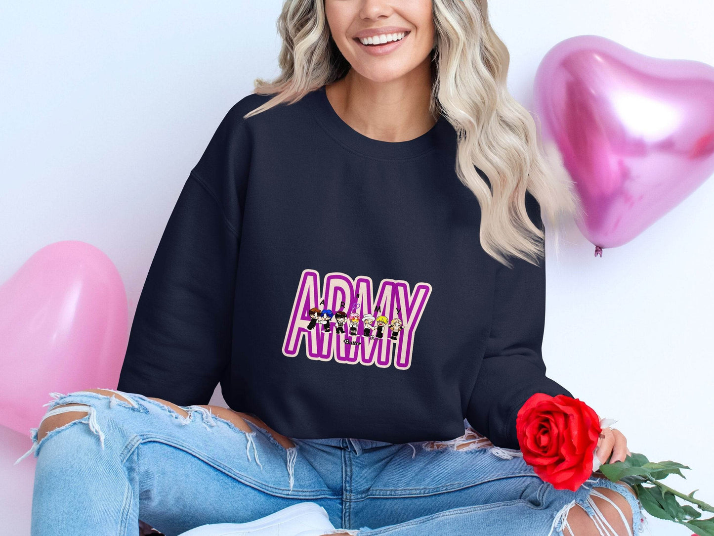 Cute BTS Army Butter Edition Design Fan Art Sweater - Design & Vybe