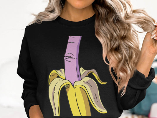Fun Banana Cartoon and Vibrant Art Design Sweater - Design & Vybe