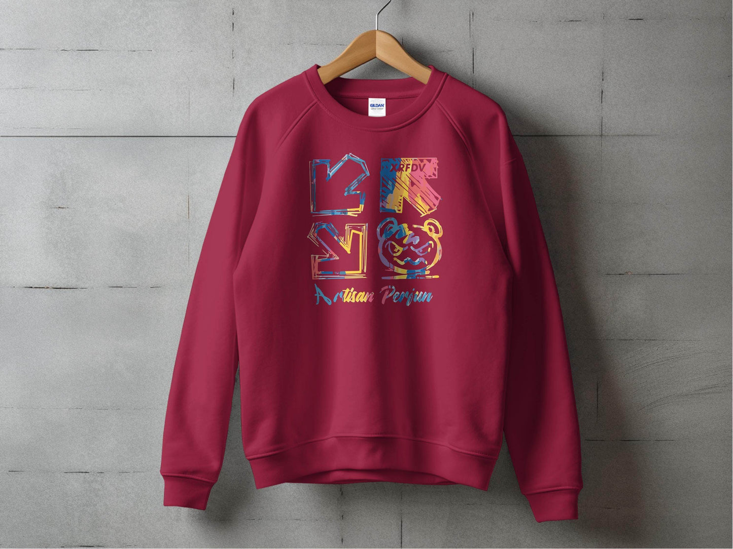 Artisan Perjun Mad Bear Arrow Unique Artistic Pattern Graphic Sweater - Design & Vybe