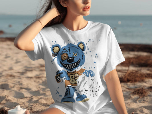 Funky Cartoon Bear Graphic T-Shirt - Design & Vybe
