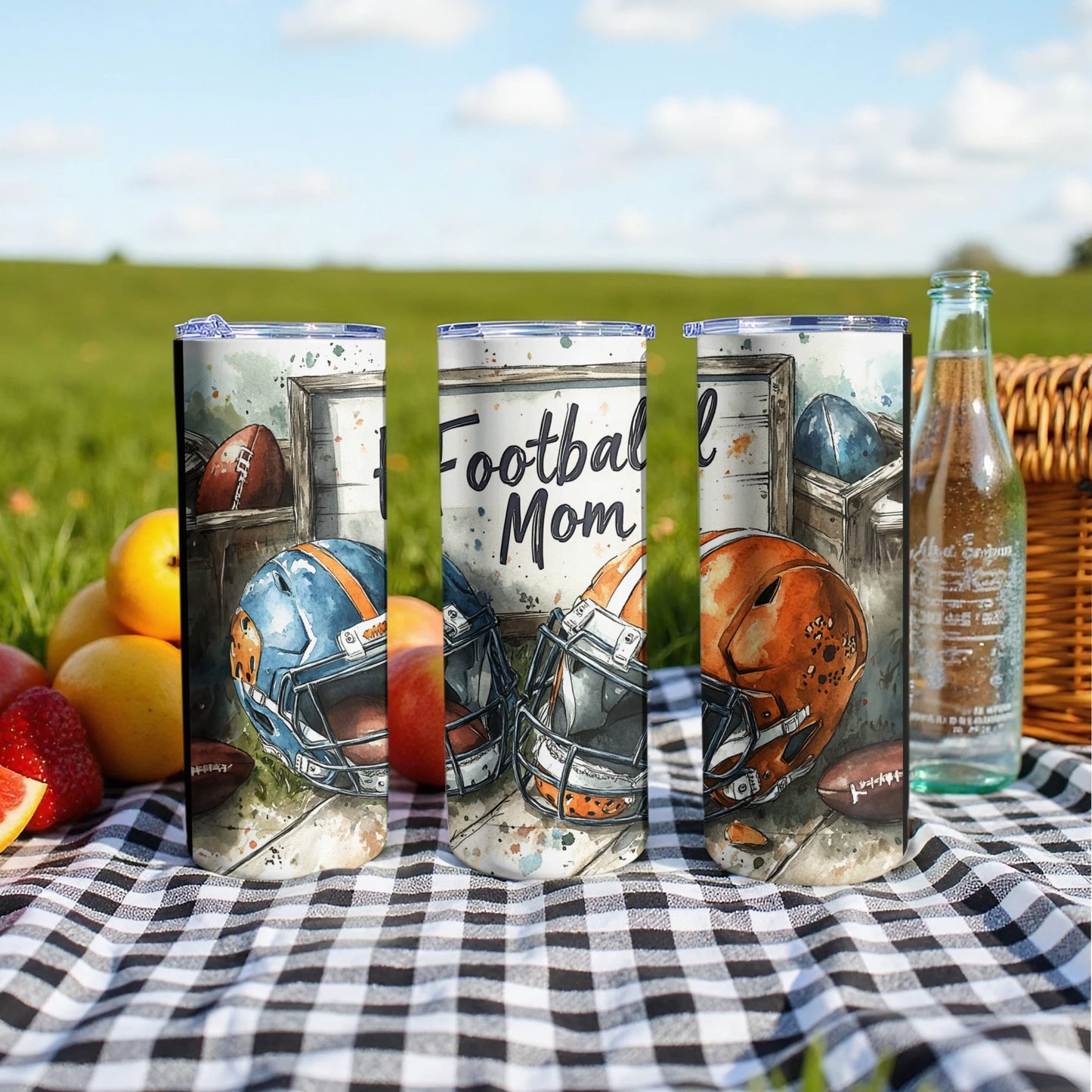 Football Mom Insulated Stainless Steel Tumbler product