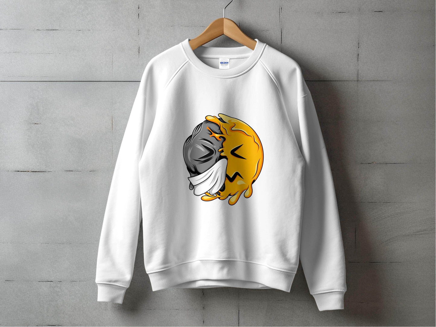 Abstract Art Smiley Design Graphic Sweater - Design & Vybe