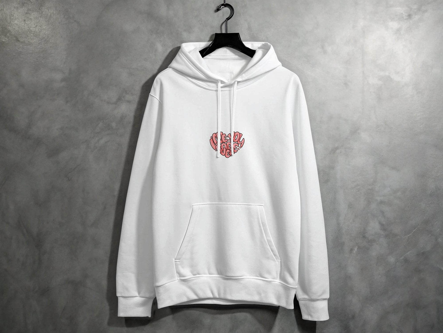 Love You Forever Heart Graphic Valentine's Day Hoodie - Design & Vybe