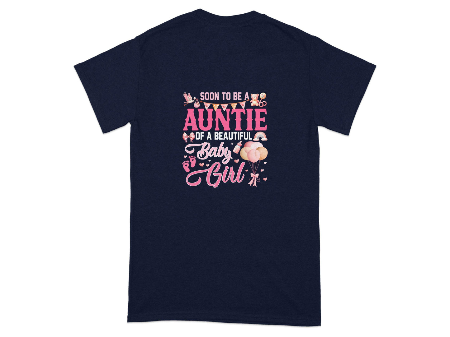 Soon To Be Auntie of a Beautiful Baby Girl T-Shirt - Design & Vybe