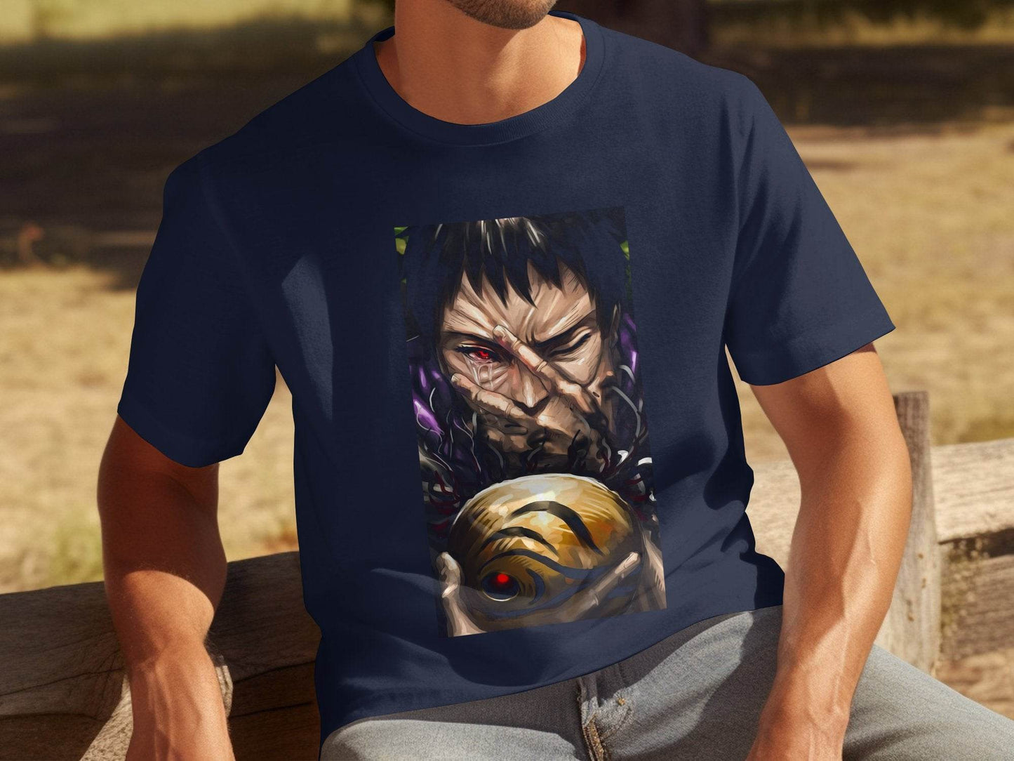Crying Man Golden Sphere Graphic Novel Inspired Art T-Shirt - Design & Vybe