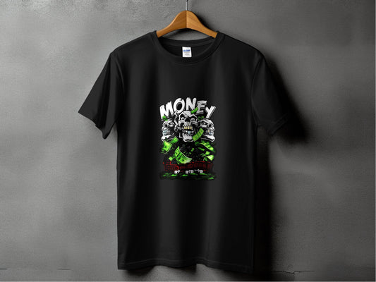 Watch The Money Pile Up Skull Casino Gambling T-Shirt - Design & Vybe