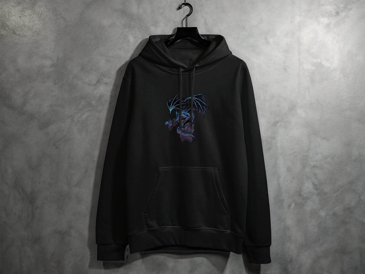 Fierce Dragon Graphic Print Design on Trendy Hoodie - Design & Vybe