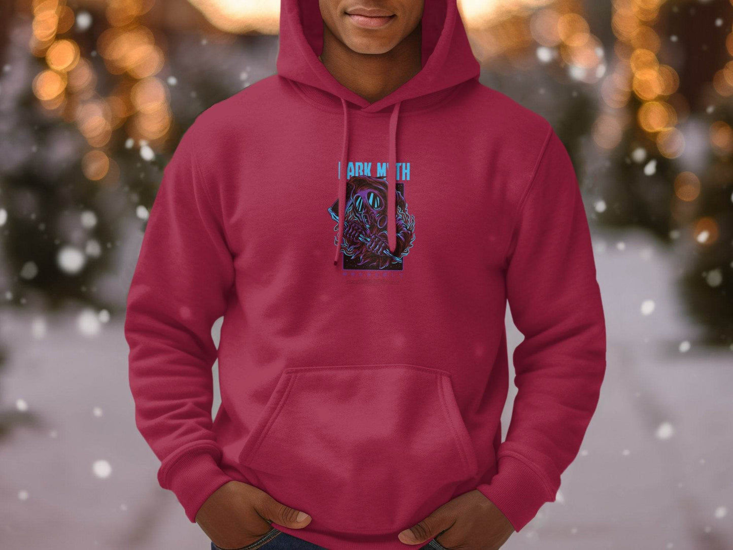 Dark Myth Grim Reaper Masked Artwork Design Hoodie - Design & Vybe